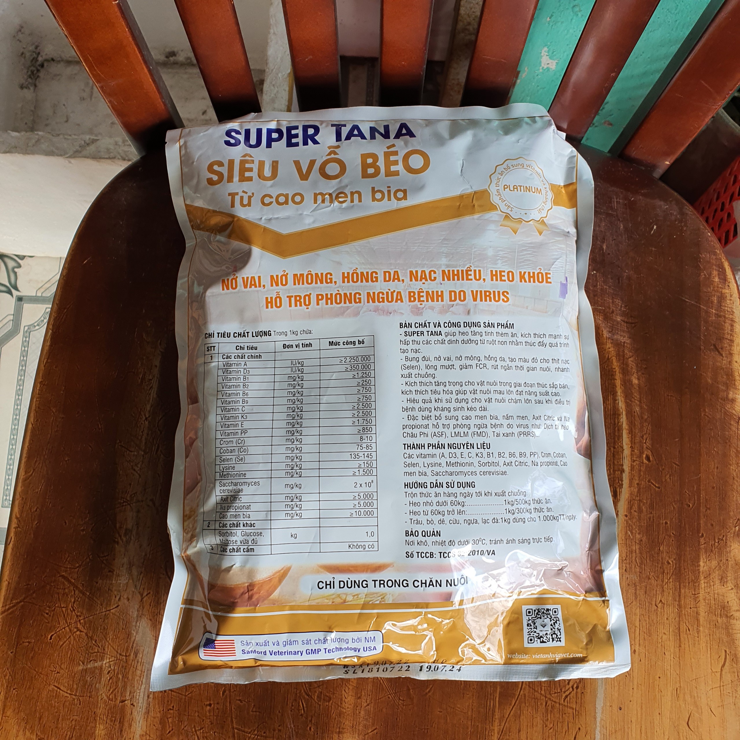 VỖ BÉO CHO HEO SUPER TANA 1kg