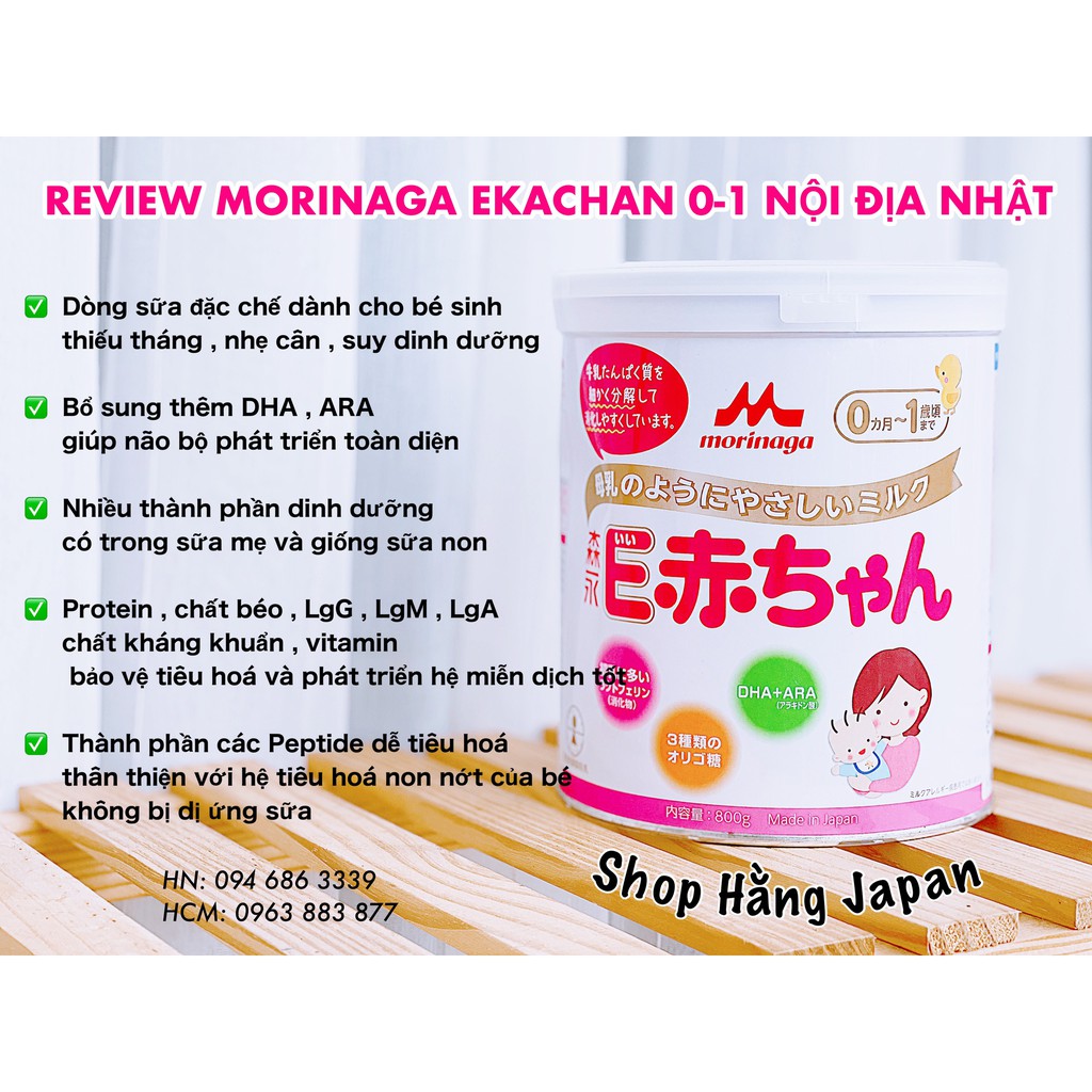 Sữa Morinaga lon 800gr - Hàng Nhật