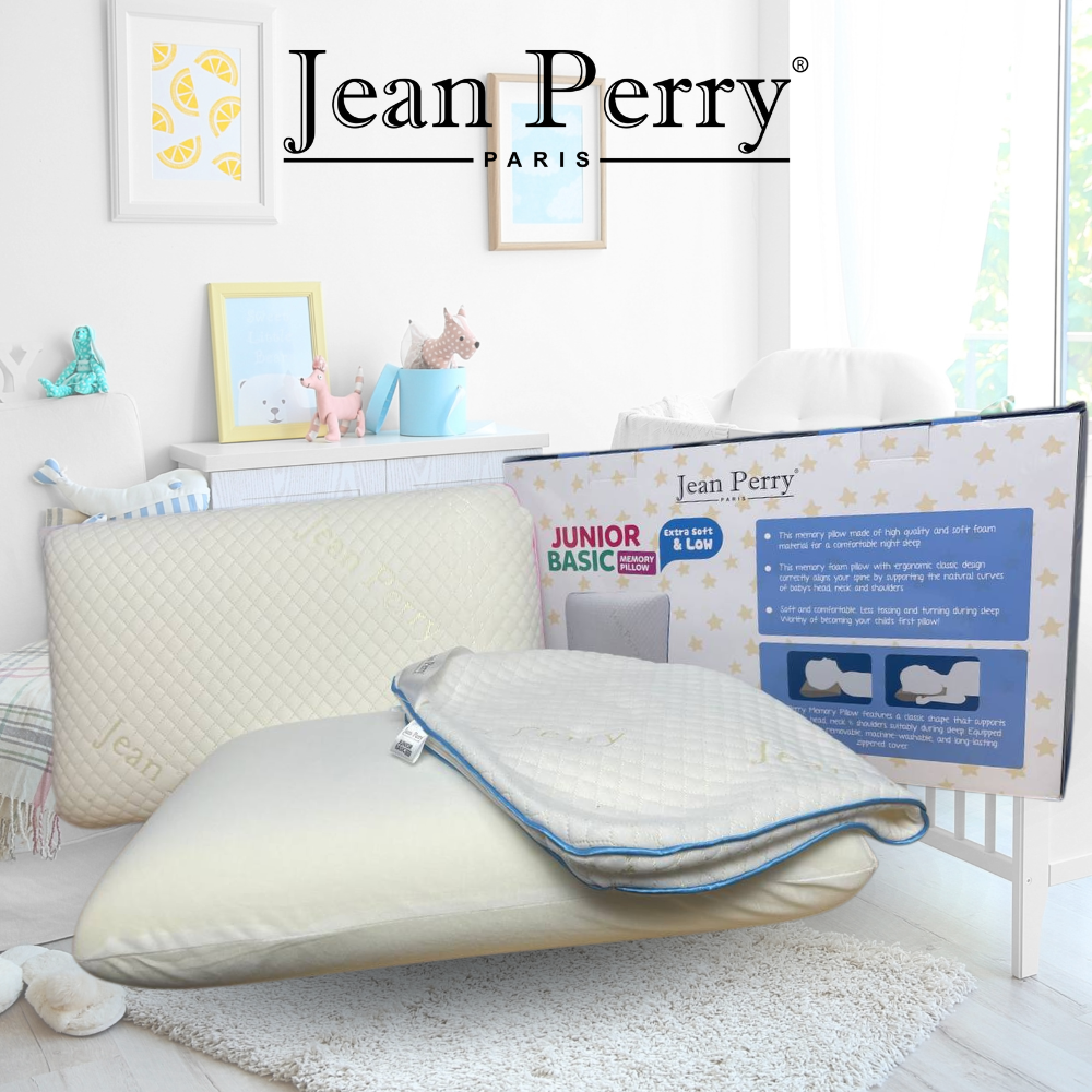 Gối nằm cho bé memory foam Jean Perry Junior Basic kích thước 30x50x11cm