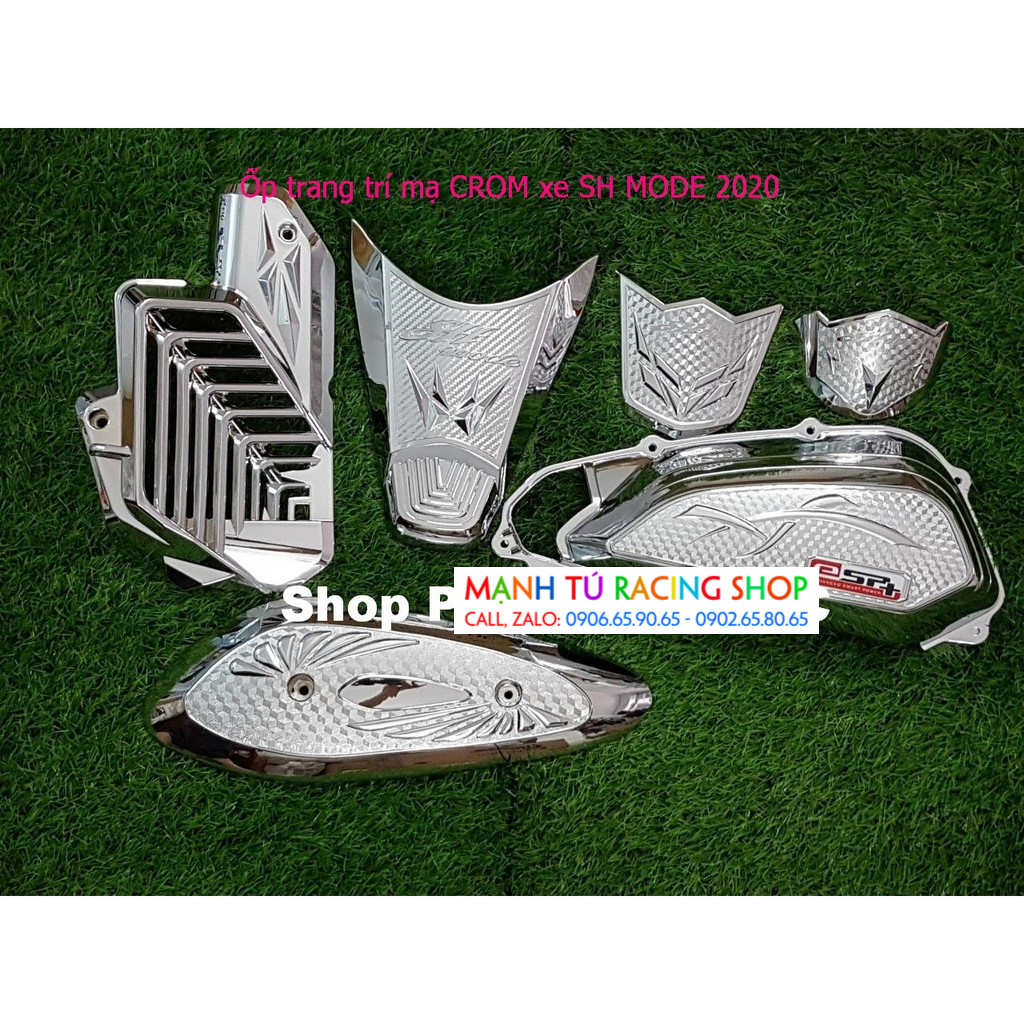Combo 6 món ốp trang trí mạ crom xe sh mode 2020. - mt 2022
