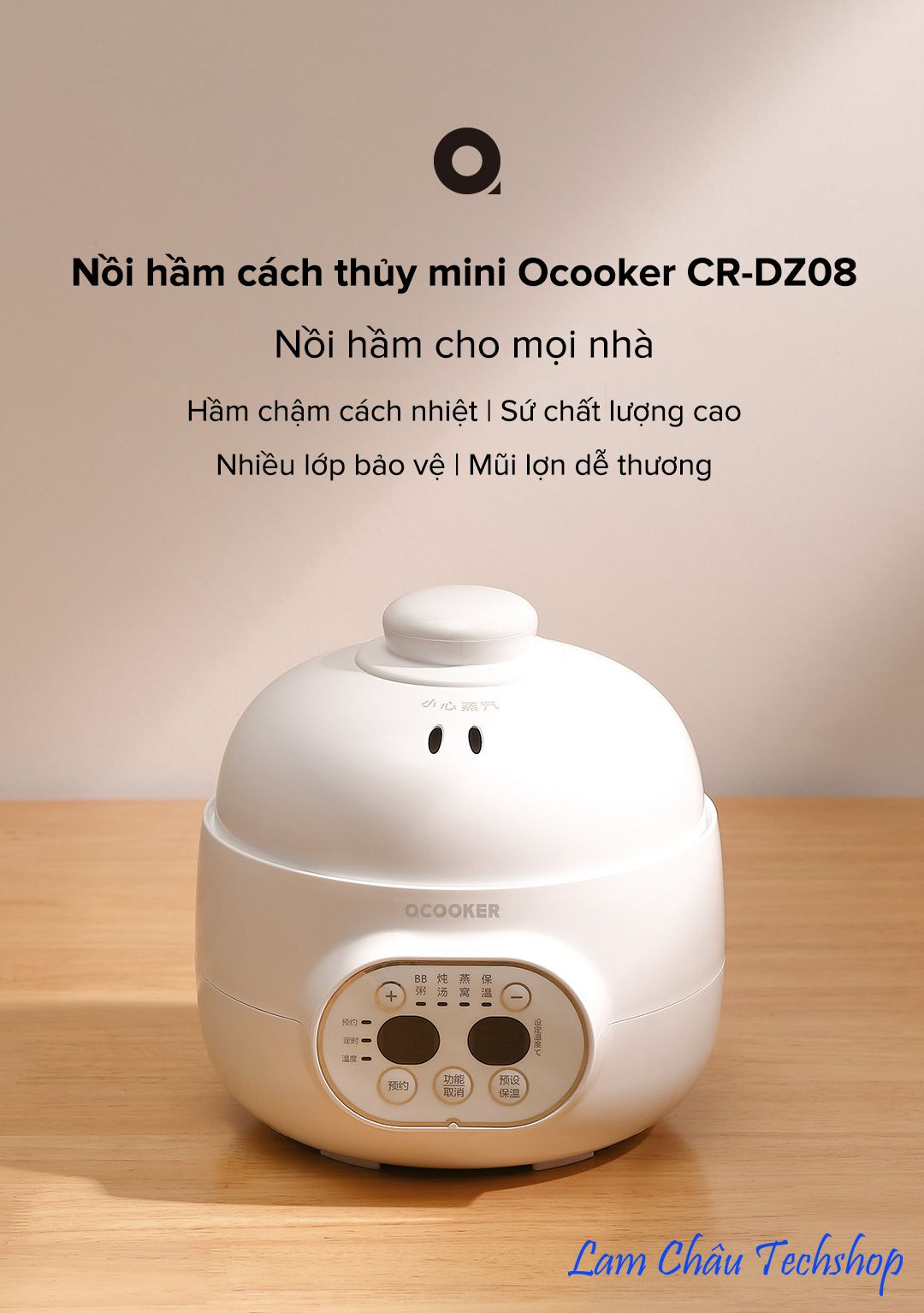 Nồi hầm cách thủy mini oCooker CR-DZ08