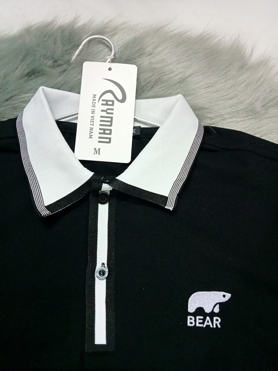 Áo thun Nam cổ bẻ Pack Horse Logo Thêu