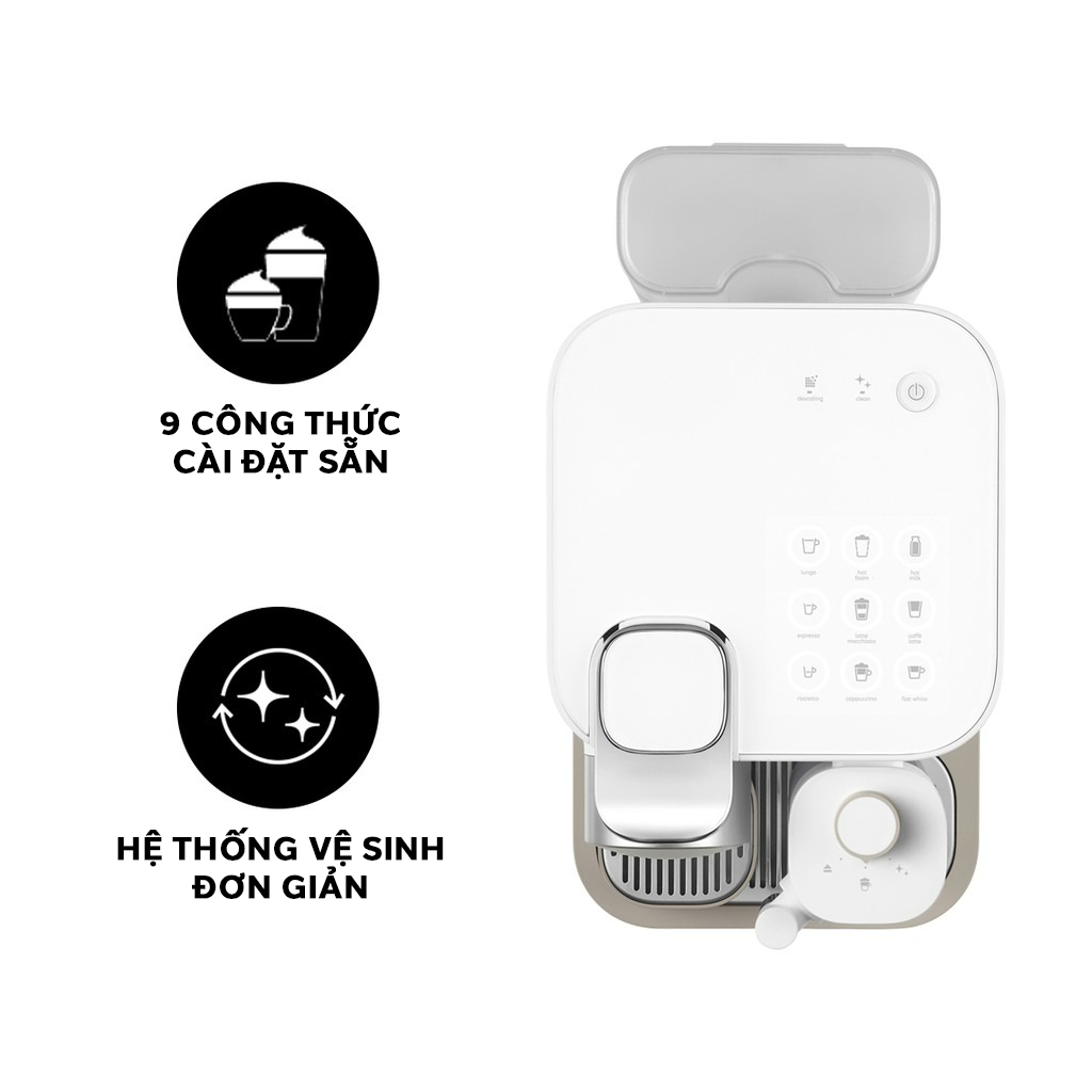 Máy pha cà phê viên nén Nespresso Gran Lattissima - Trắng