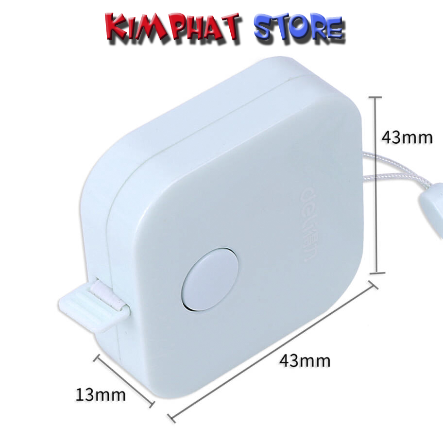 Thước dây da cuộn Deli - 1.5m - 79650