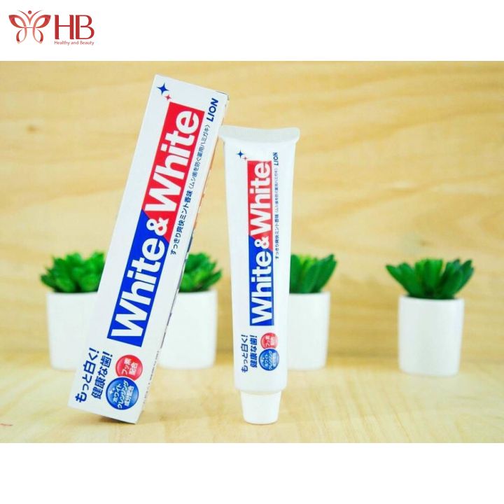 Kem đánh răng làm trắng White & White 150g Nhật Bản