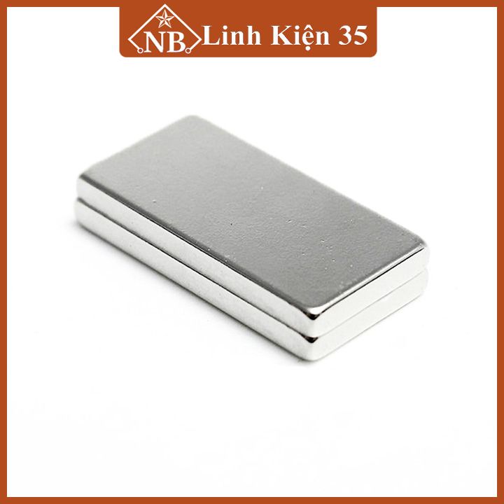 Bộ 2 viên nam châm đất hiếm 20x10x2mm (từ tính hút cực mạnh)