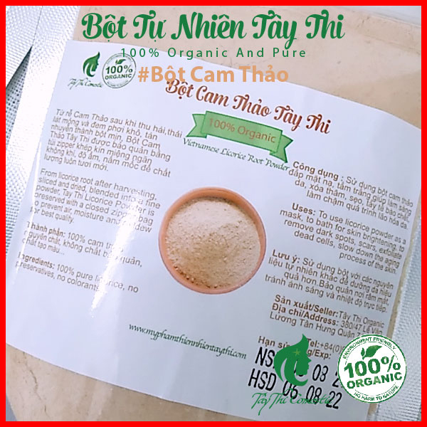 Bột Cam Thảo Nguyên Chất Tây Thi Gói 100 gram