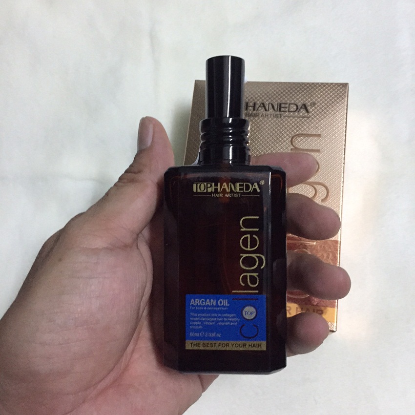 [HCM]Tinh dầu Top Haneda Argan dưỡng tóc bóng mượt 60ml