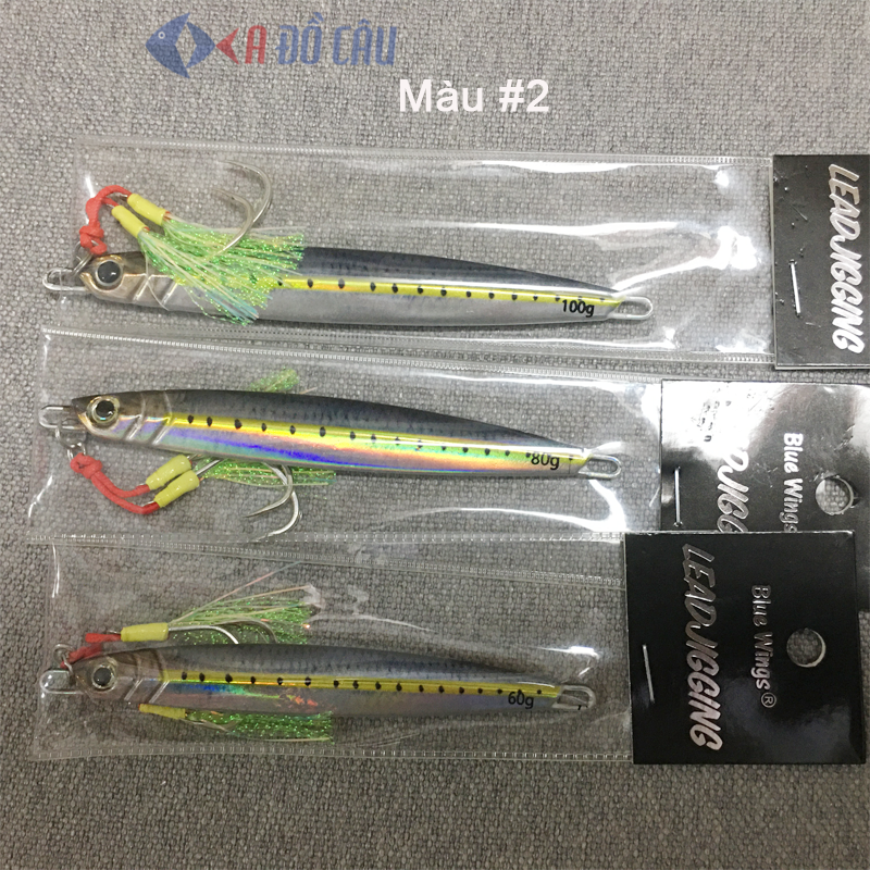 Mồi câu jigging Blue Wings có gắn lưỡi