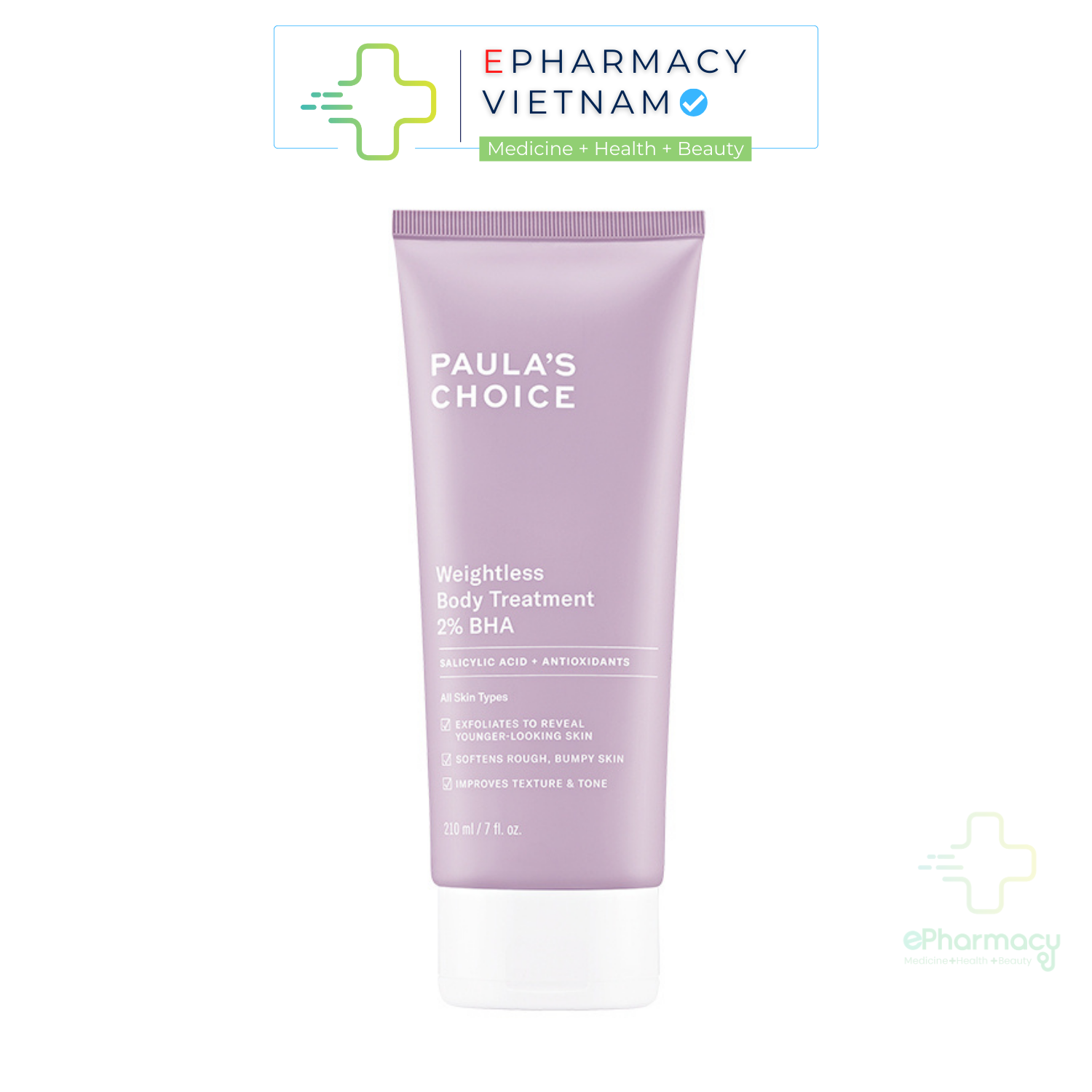 Paula's Choice BHA 2% Body Treatment - Kem dưỡng thể Paulas Choice BHA 2% Weightless Body Treatment 210mL