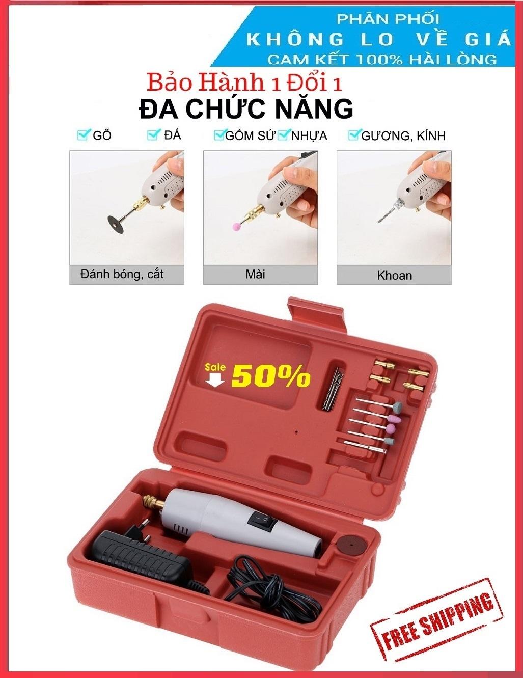 [DEAL SỐC]May khoan tay/ Máy cắt sắt cầm tay/ Máy khoan, cắt, mài mini đa năng : Máy quay nhanh và mạnh, Sử dụng AC 12V