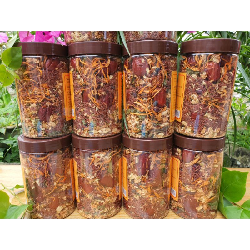 Trà gạo lứt đông trùng hạ thảo - 500gr