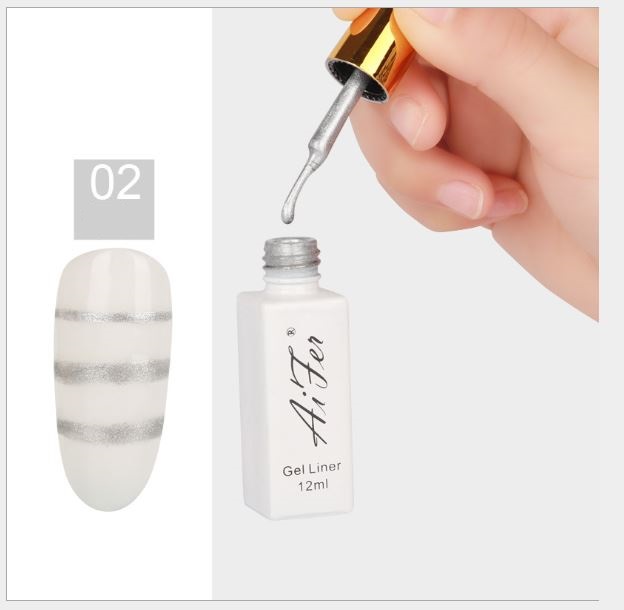 Cọ nét sơn siêu mảnh vẽ móng Aifer chai 12ml