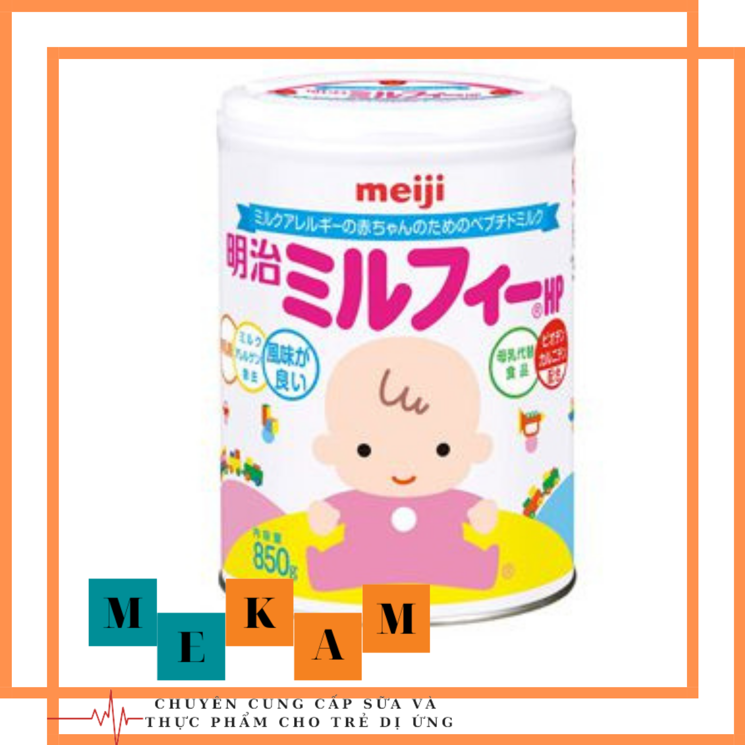 Meiji HP lon 850gam Sữa dành cho bé dị ứng