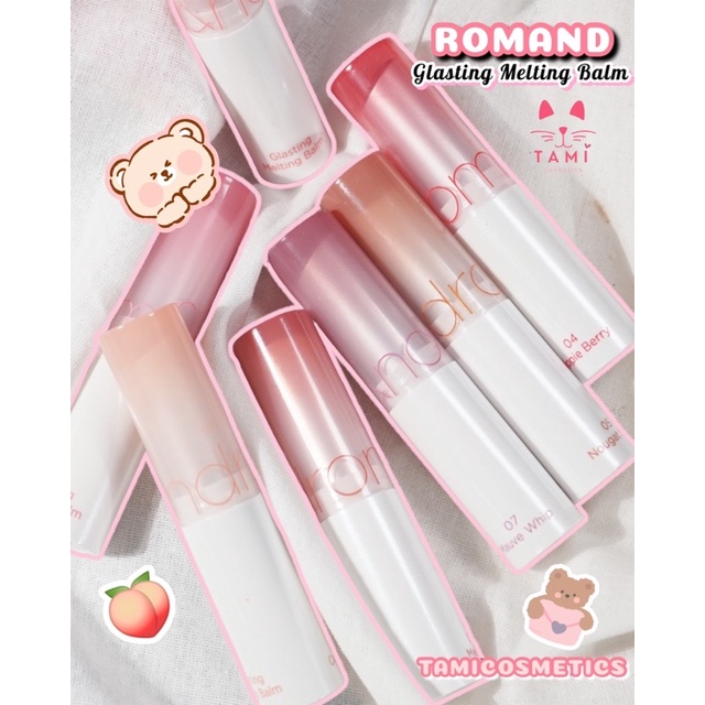 Son dưỡng có màu Romand Glasting Melting Balm 3.5g