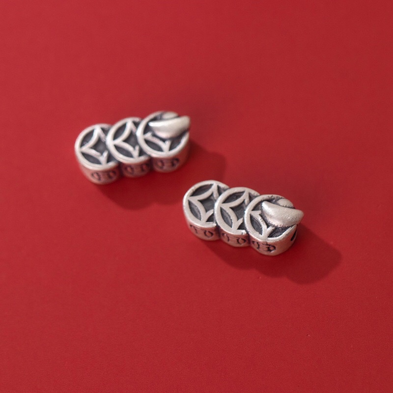 [S925] Charm bạc 3D kim tiền - MH76