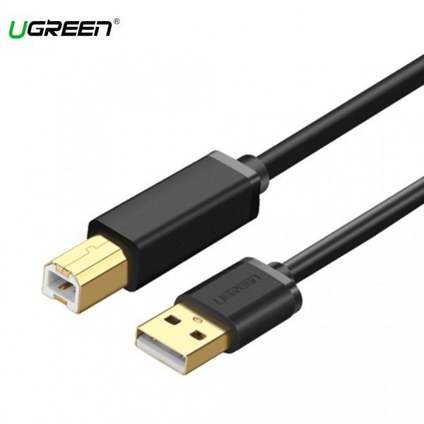 Cáp máy in USB 3m Ugreen UG-10351 đầu cáp-Hàng Chính Hãng
