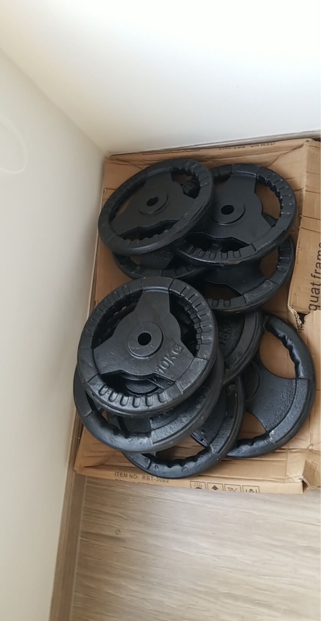 Bộ 40kg Tạ Gang + 1 Đòn Dài 1m5 (2 Miếng 10Kg, 4 Miếng 5Kg)