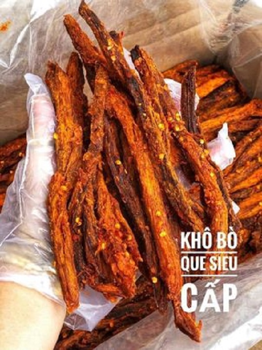 Khô Bò Que Cao Cấp - Ngon Ngất Ngây - 100G