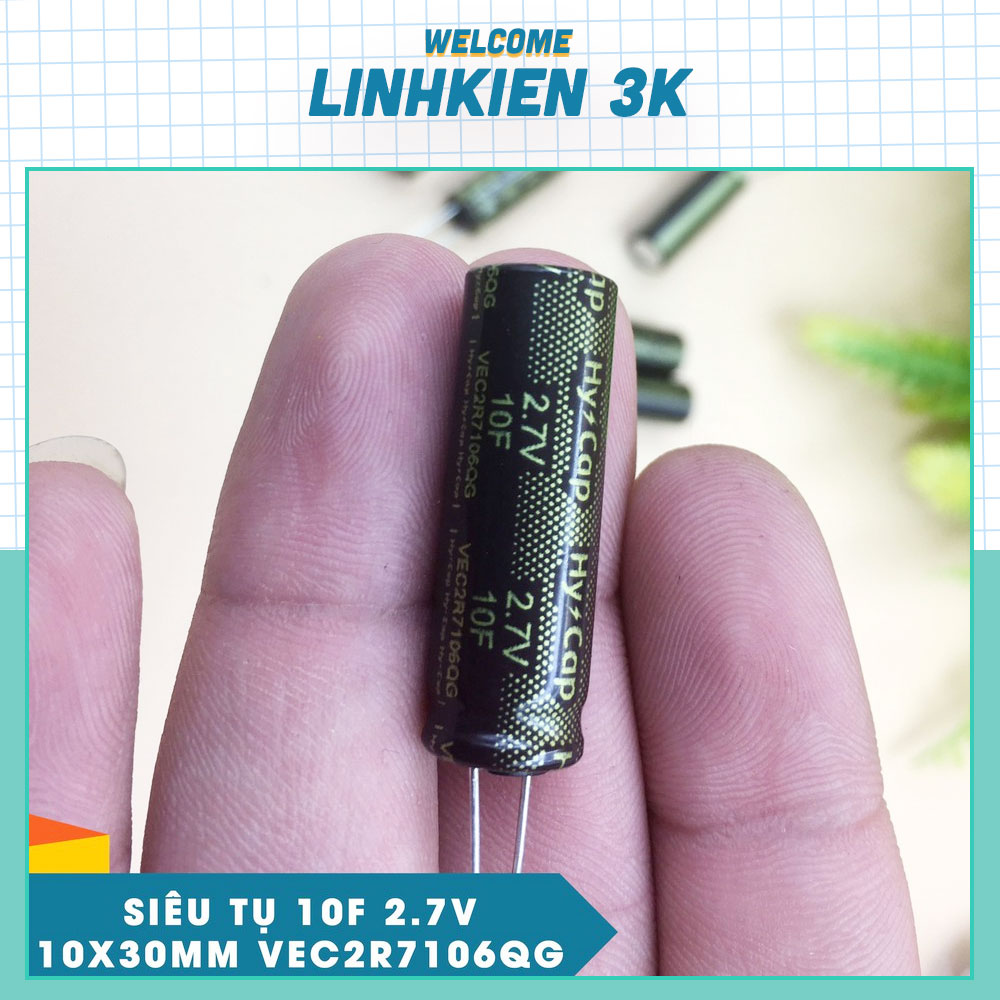 [Xả Kho] Siêu Tụ 2.7V 10F 11mAh 10F 2.7V(Không xác định)