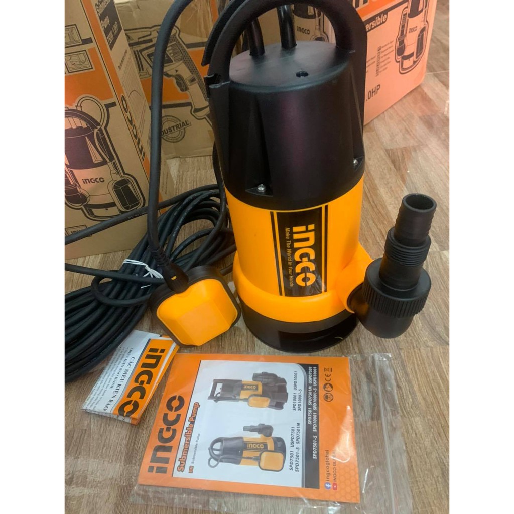[HCM]Máy bơm chìm nước thải 750W INGCO SPD7501