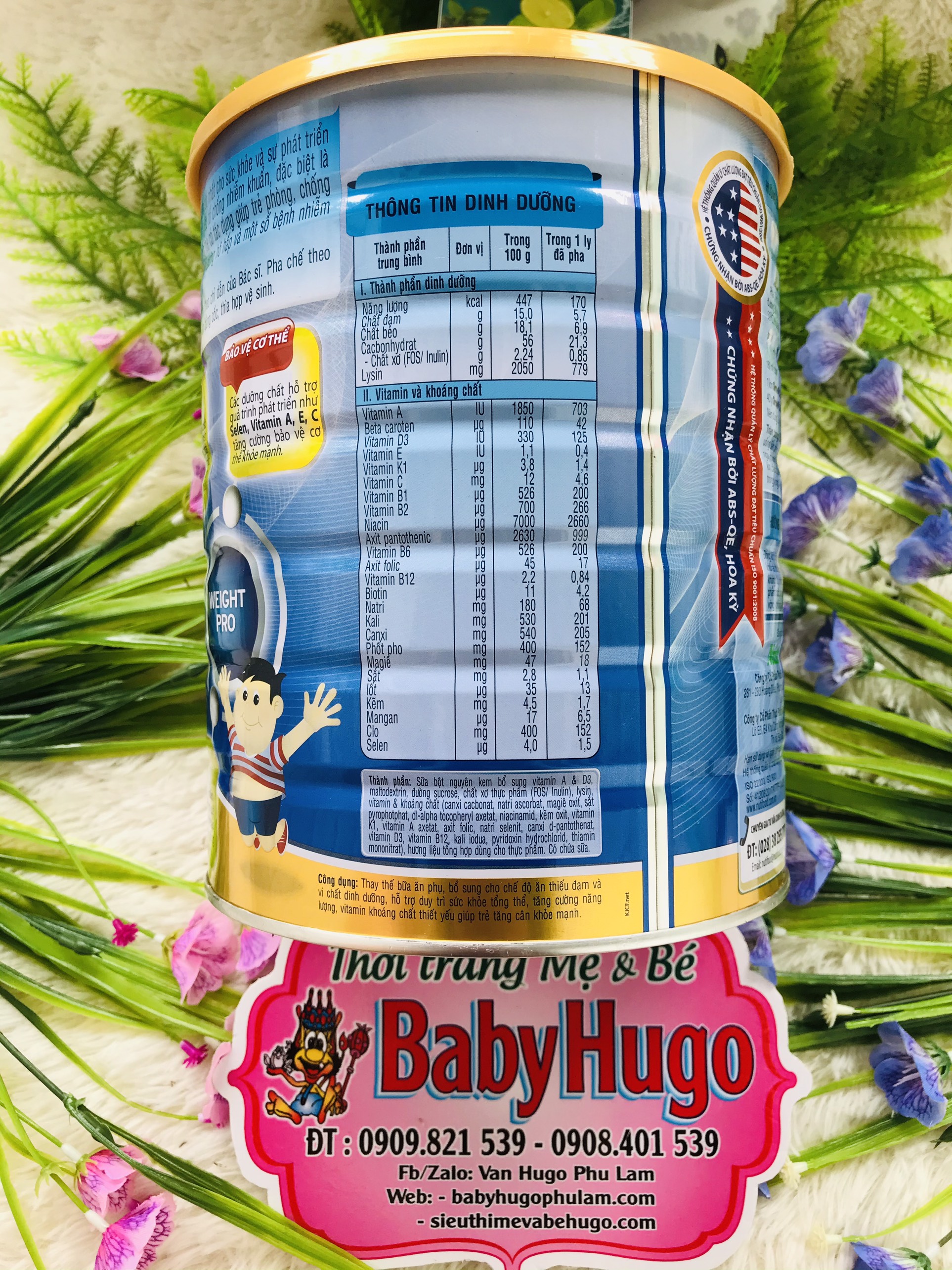 [MẪU MỚI] Sữa Bột Nutifood Grow Plus+ Xanh Hộp 1,5kg