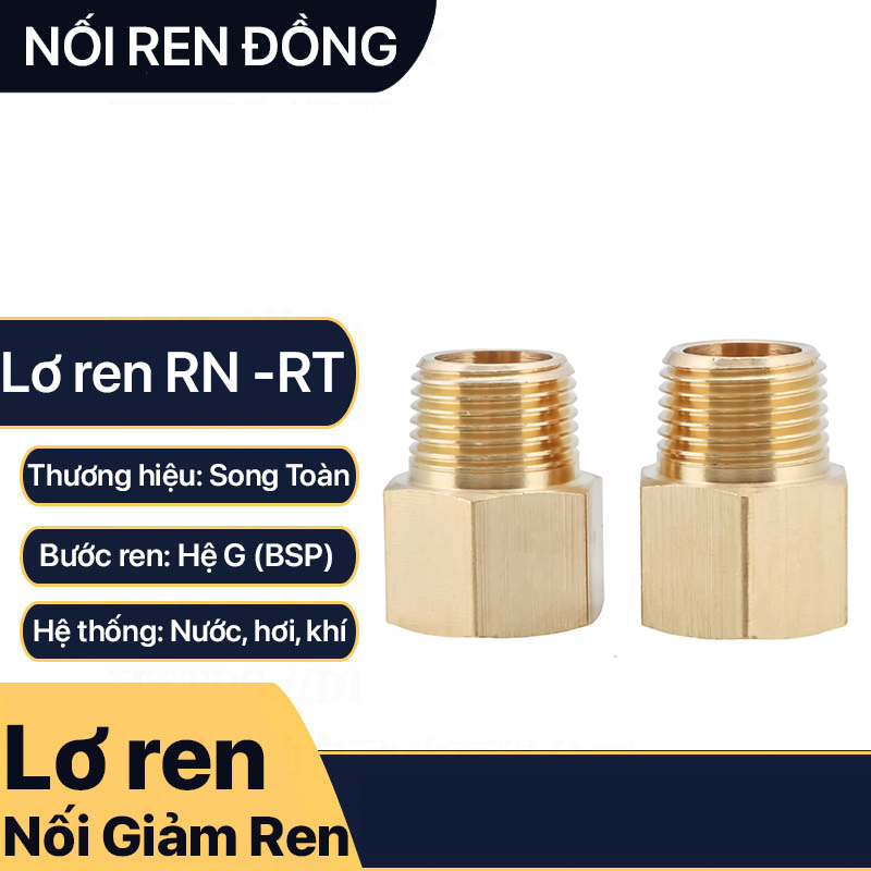 Brass Fittings, Internal Threaded to External Threaded Brass Connectors - Both Brass and Brass Plated