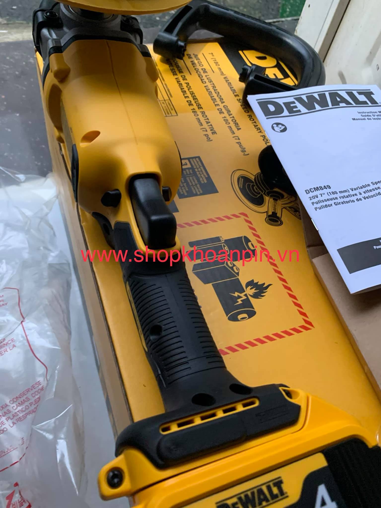 [HCM]Máy đánh bóng dewalt DCM849 20v (thân máy)
