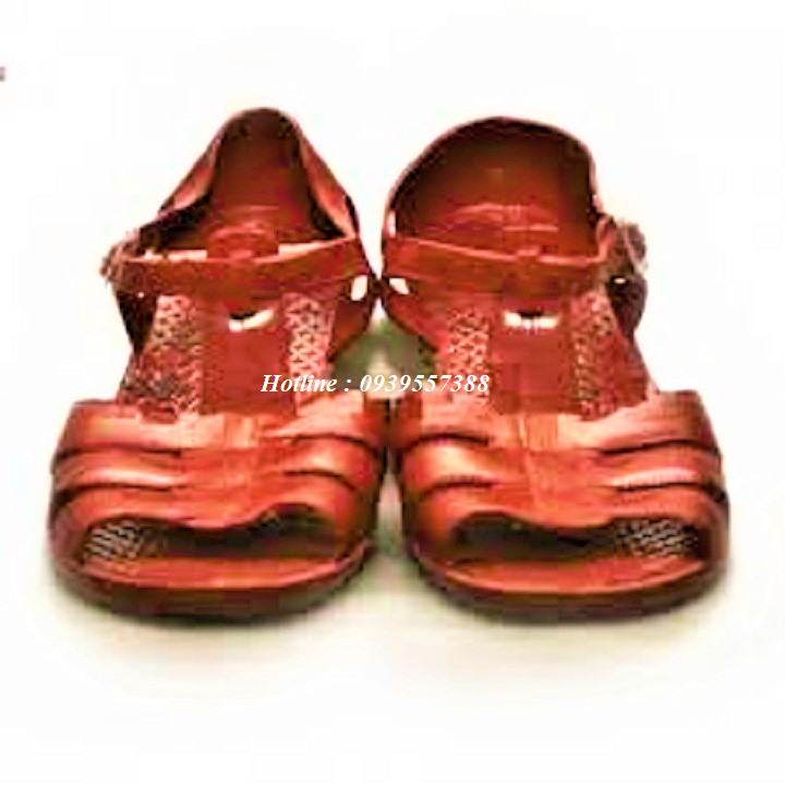 Brown red cloth sandals, sandals