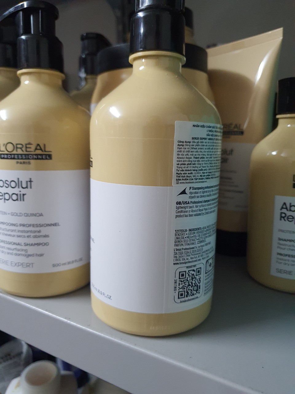 [Loreal] Dầu gội Loreal Professionnel phục hồi tóc 1500ml-500ml-300ml