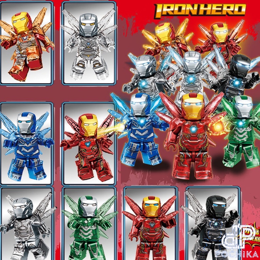 Đồ Chơi Mô Hình Beast Kingdom Mini Egg Attack Iron Man Mark V MEA015C   Thiên Long Shop