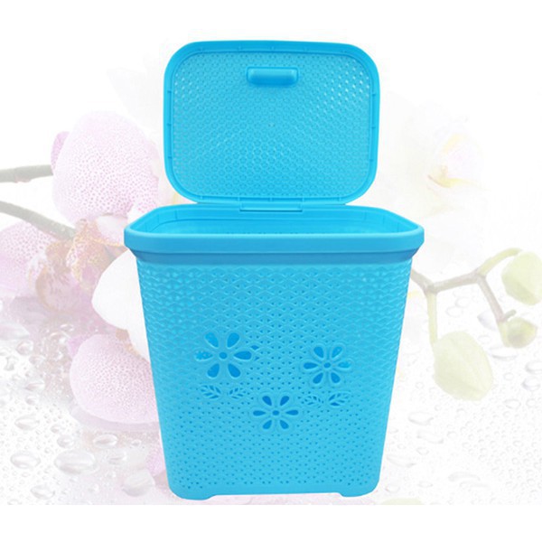 Giỏ đựng đồ có nắp hoa việt nhật - vật dụng sắp xếp đa năng-[giỏ lớn - bé )