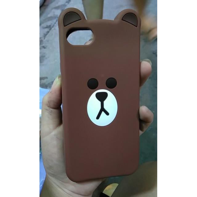 Ốp lưng iPhone 6/6S, 7G/8G gấu nâu cute