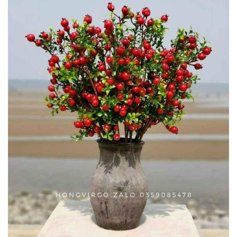 hoa lụa - cành vàng trang trí, rẻ quạt