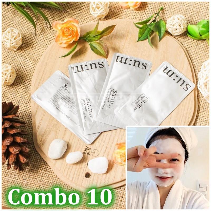 Combo 10 Mặt nạ thải độc sum: 37 White Award Bubble-De Mask