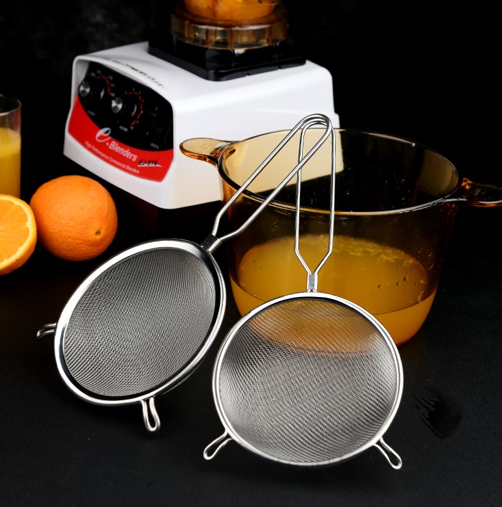 Rây Lọc Inox 304 Đa Năng 2 Quai – Lọc Cháo, Lọc Bột, Lọc Sữa Đậu Nành, Vớt Đồ Chiên