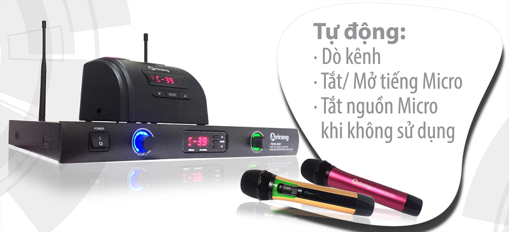 [HCM][Trả góp 0%]Micro Arirang Không Dây PWM-3600