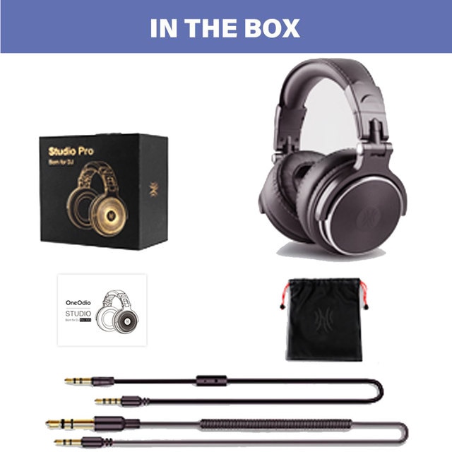 Oneodio Pro 50/30/10 Wired Studio Headphones Stereo Professional DJ Headphone with Mic Over Ear Monitor Earphones Bass Headsets