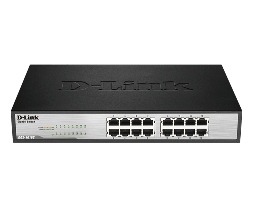 Set split network switch 16 port 10/100/1000M D-LINK dgs-1016c-genuine goods