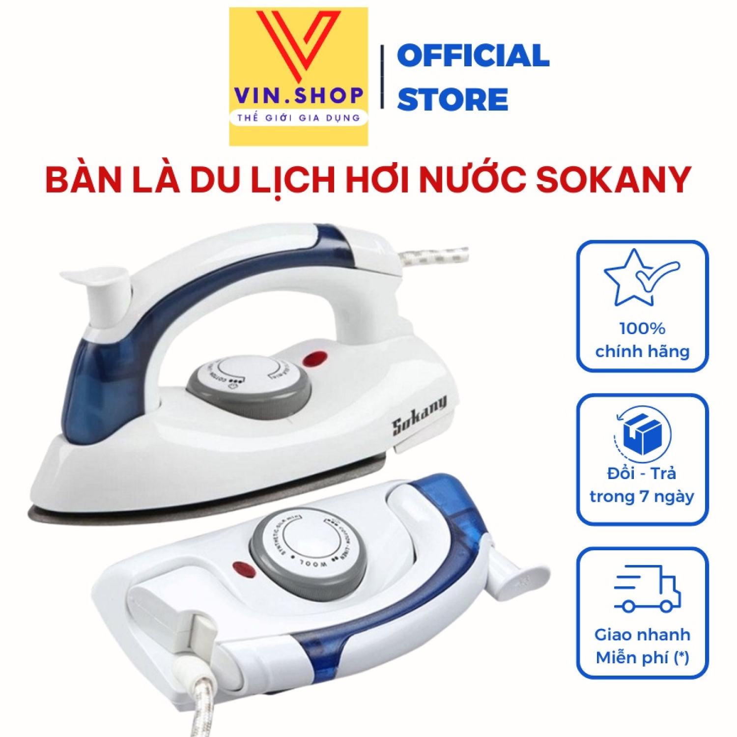 Bàn là du lịch hơi nước seka - bàn ủi hơi nước mini.
