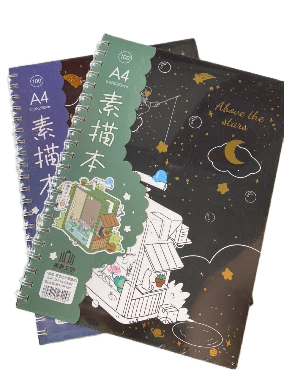[HCM]Sổ Vẽ Ký Hoạ Cao Cấp A4 Sketchbook A4 19107 (Gáy Lò Xo)
