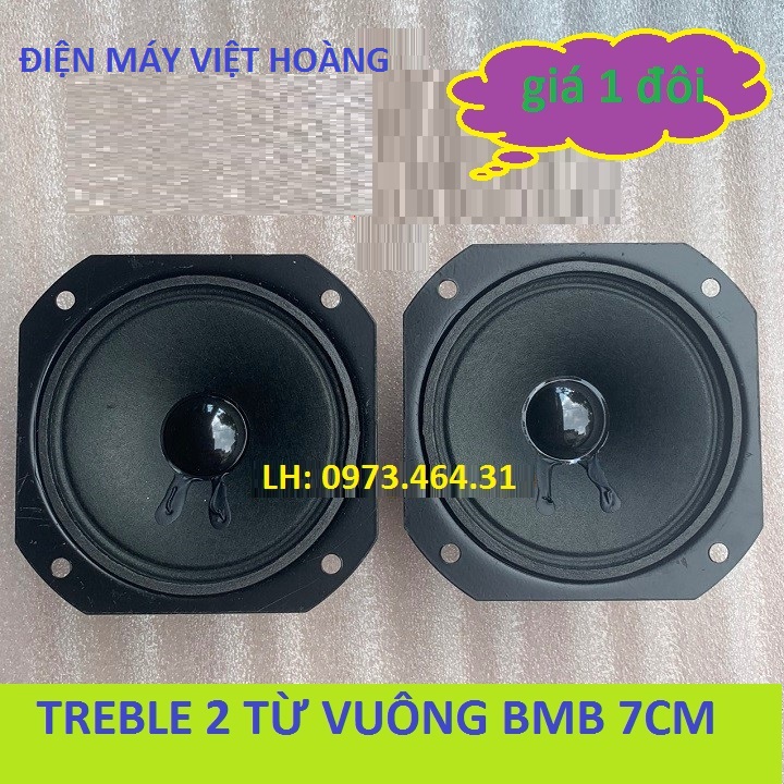 2 LOA TREBLE BMB CHINA 8CM VUÔNG - LOẠI TỪ KÉP