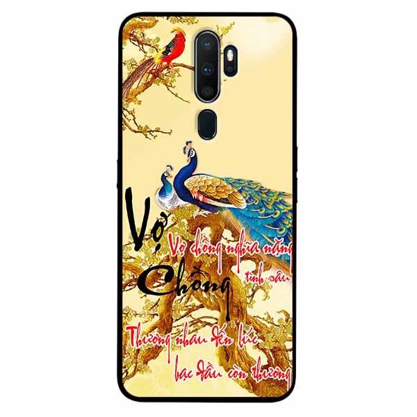 [HCM]Ốp Cường Lực Dẻo Đen Dành Cho Oppo A9 2020 - A5 2020 Mẫu Vợ Chồng Nghĩa Nặng