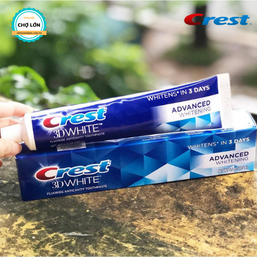 Kem đánh răng Crest 3D White Advanced Triple Whitening Của Mỹ