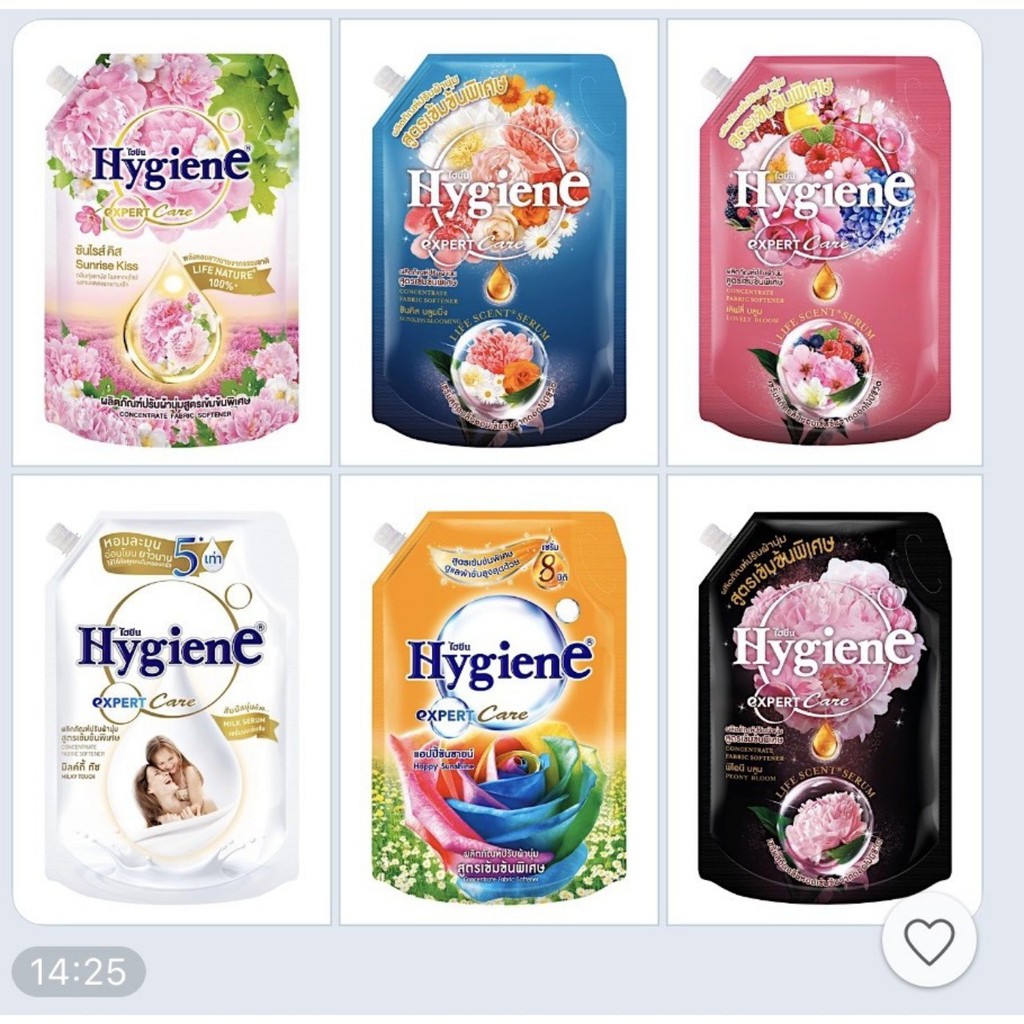 (HCM) Nước xả Hygiene túi 1150/1300ml Thái Lan