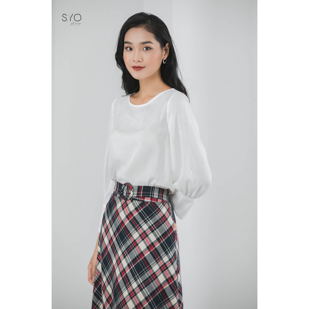 Chân Váy Xòe Kẻ V2220015