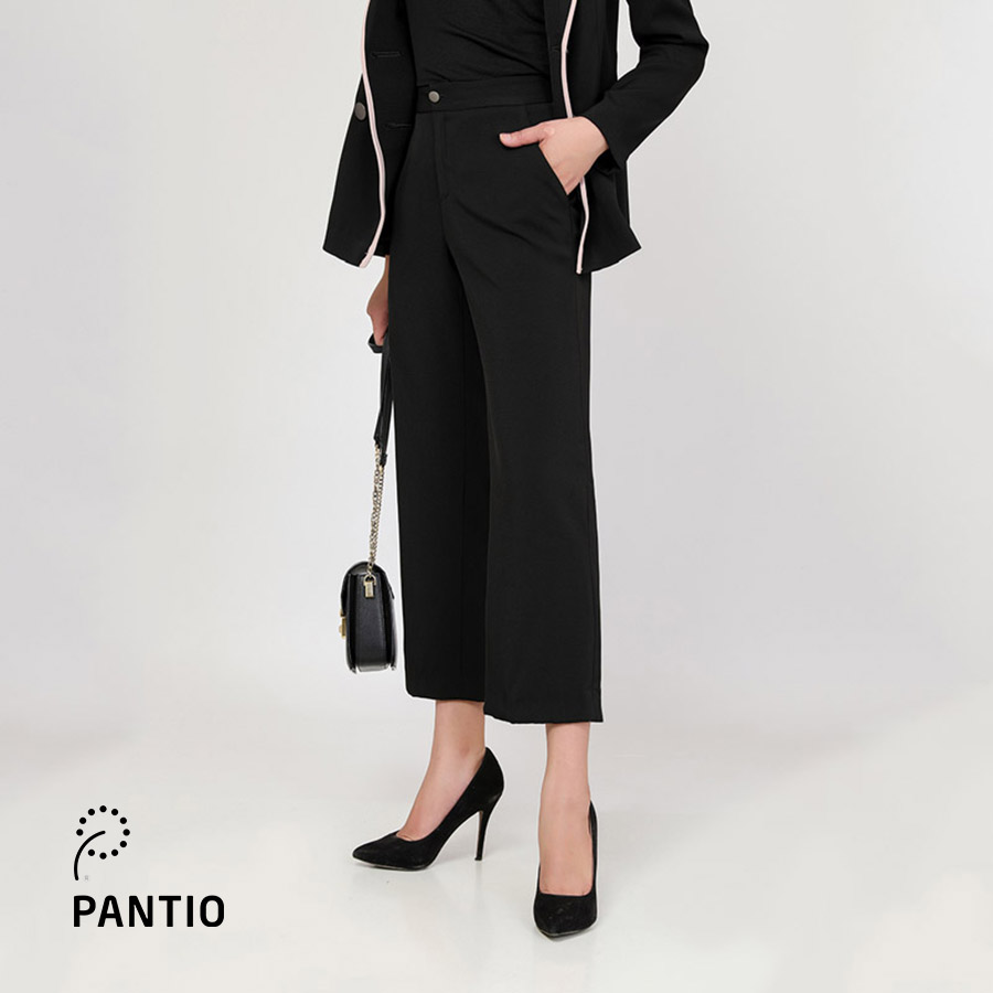 Quần dài nữ trơn chất lụa dáng suông BQD92113 - PANTIO
