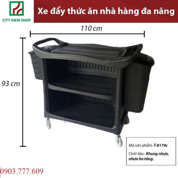 Xe đẩy thức ăn nhà hàng đa năng