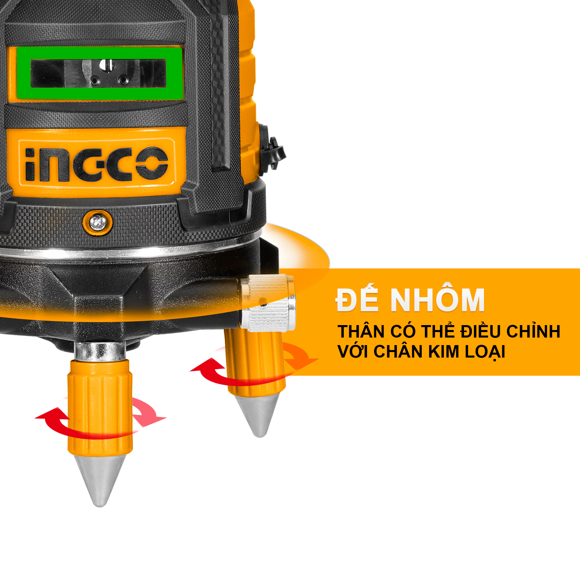 Máy đo mức cân bằng tia laser INGCO HLL305205 (tia xanh)