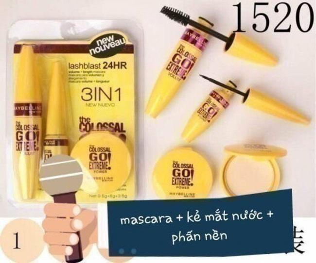 Bộ trang điểm cá nhân 3 in 1 Maybeline